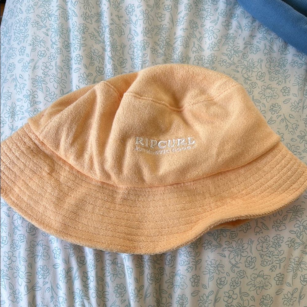 Two Rip Curl Orange and White Bucket Hat Casual Accessories